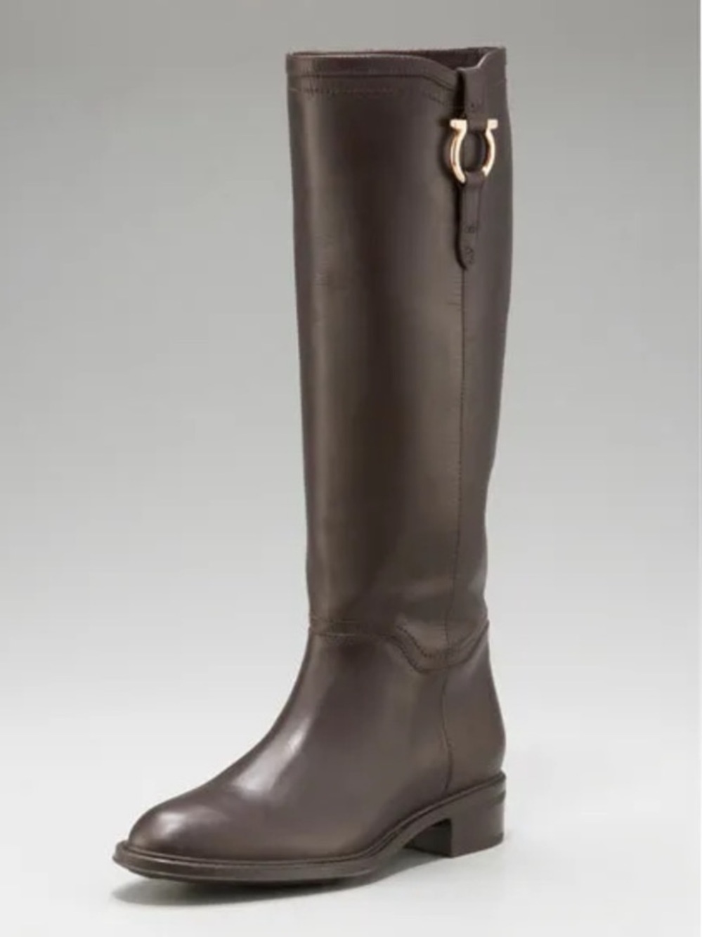 SALVATORE FERRAGAMO | Fersea Leather Riding Boots Sz US 8.5M